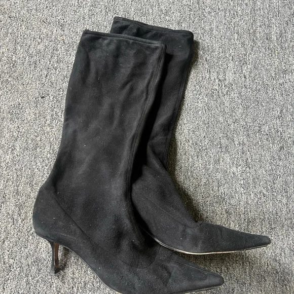 Jimmy Choo Suede Knee High Booties, size 40 - Picture 2 of 8